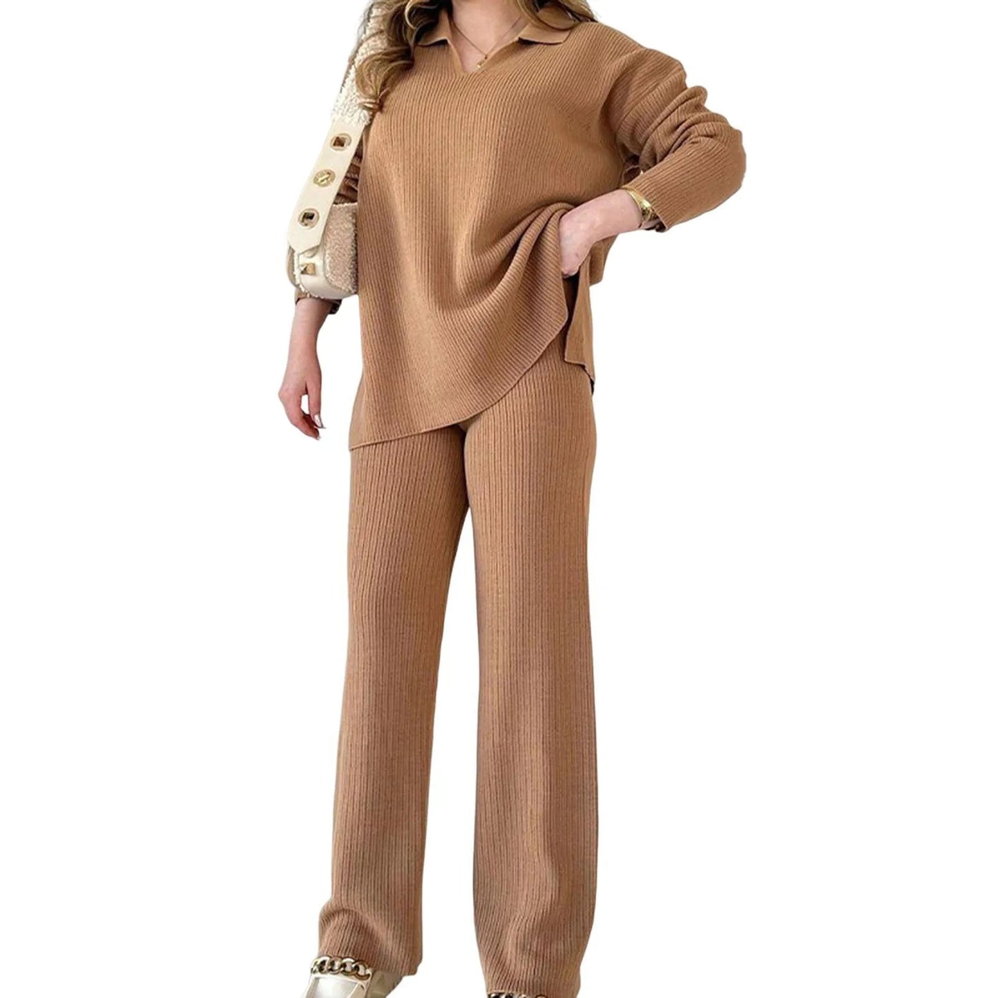 Knitted Sweater & Pant Set